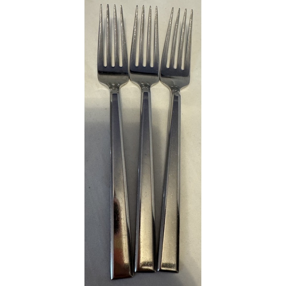 3 Dinner Fork Addison Optima Reed Barton 18/10 Vietnam Stainless Everyday Glossy